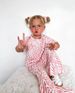 Baby Clothing Children's dress Girls lips T-shirt bell bottoms trousers short sleeve suit_viptrois.com