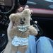 Adorable Mr. Bean Teddy Bear Keychain - Cute Backpack Charm, Anti-Loss Strap For Keys & Accessories (Multiple Colors)_viptrois.com