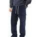 Men's Clothing Men's Corduroy Straight Leg Pants With Multiple Pockets - Slim Fit Casual Trousers For Autumn & Winter_viptrois.com