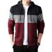 Loom New Knitted Men's Autumn Winter Thickened Hooded Cardigan Jacket Outerwear Warm Sweater_viptrois.com