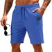 Men's Clothing Men's Waffle Knit Casual Shorts - Breathable Quick-Dry Loose Fit Beach & Commute Shorts (Beige, White, Black, Navy, Light Grey)_viptrois.com