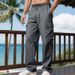 Men's Cargo Pants - Winter Workwear With Multiple Pockets, Relaxed Fit, Straight Leg For Casual & Urban Style_viptrois.com