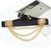 Punk Gold Rivet Women's Lazy Belt Ladies Elastic Wide Waistband Metal Waist Chain_viptrois.com