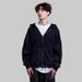 "400GSM Oversized Zip Hoodie – Heavyweight Brushed Fleece, Unisex Distressed Streetwear (6 Acid Wash Colors, Drop Shoulder Fit)"_viptrois.com