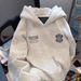 American Style Trendy Brand Hooded Fleece Sweatshirt For Men, Autumn And Winter New Heavyweight Casual Versatile Couple_viptrois.com