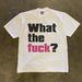 Heavyweight Pure Cotton Oversized T-Shirt Loose Short-Sleeved Y2K English Print For Couples And Men 250g_viptrois.com