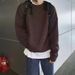 Autumn Winter Brand Solid Color Inner Wear Crew Neck Sweater Men's Korean Style Loose Casual Trendy Knitted Top_viptrois.com
