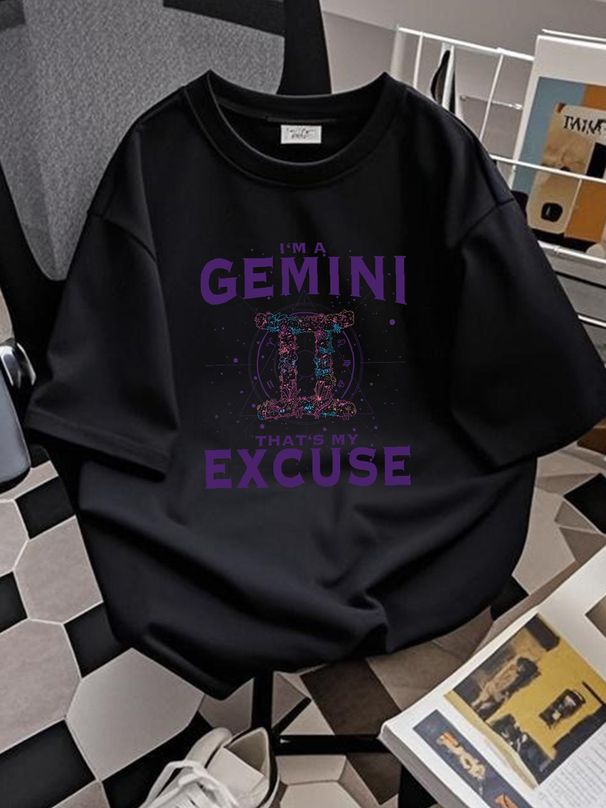 I Am A Gemini Zodiac Sign Graphic Art Twins Horosc Collaboration Backpack Large Capacity Cute Foldable Clothes Backpacks Slightly Streetwear_viptrois.com