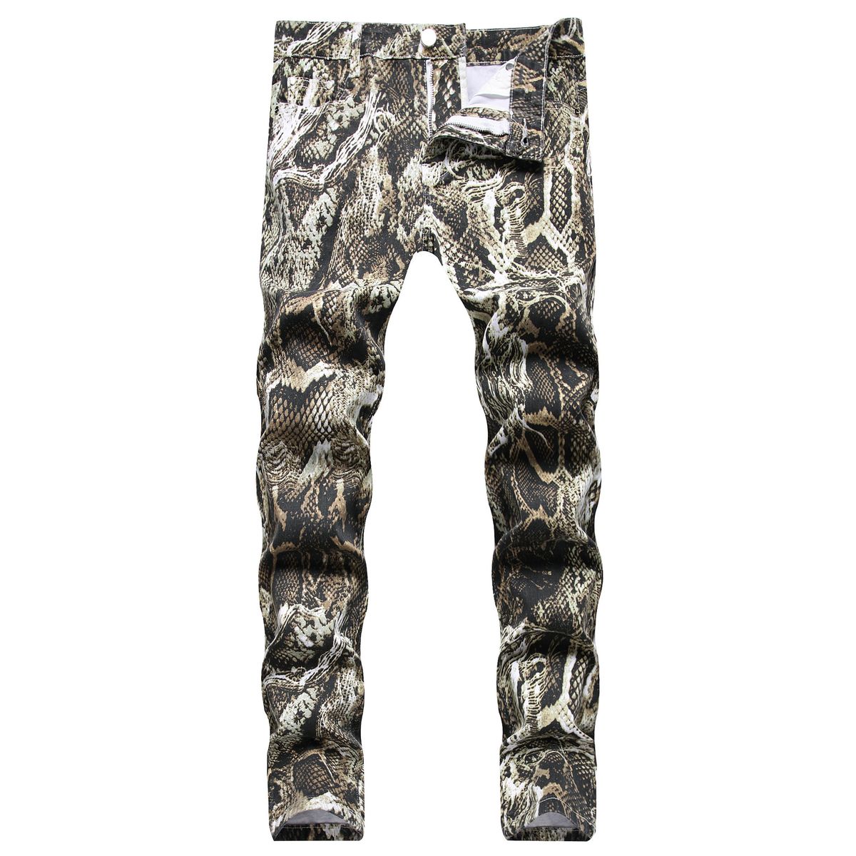 Men's trendy denim trousers fashionable jeans_viptrois.com