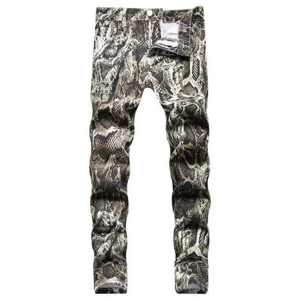 Men's trendy denim trousers fashionable jeans_viptrois.com