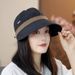 Color Block Quick-Dry Wide Brim Full Face Cover Duckbill Fisherman UV Protection Sun Hat_viptrois.com