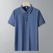 Men's Clothing New Style Ice Silk Short Sleeved Polo Shirt Men's Quick Drying Solid Color Lapel T Shirt Mesh Breathable Polo Shirt_viptrois.com