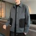 Spring And Autumn New Collar Men's Slim Fit Korean Version Top Jacket Internet Celebrity Same Style Casual Thin Coat_viptrois.com