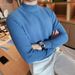 Men's Clothing Men's Base Sweater Spring And Autumn New Slim Fit Mid Neck Inner Wear Korean Style Half High Collar Sweater_viptrois.com