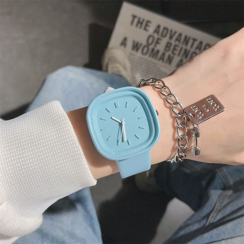 Kid's Watches Milk Tea Color Watch Ins High Value Student Summer Forest Series Junior High School Simple Small Fresh Niche Design Watches_viptrois.com