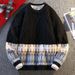 Fair Island Christmas Knitted Sweater Men's Twist Retro Lazy Style Autumn And Winter Wear Inside And Outside_viptrois.com