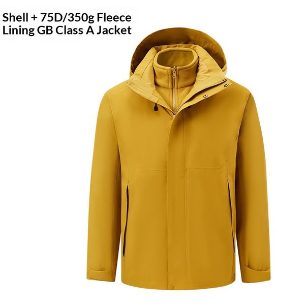 Pulse Kailas National Standard Level 1 Women's 3-in-1 Men's Fluorine-Free Waterproof Windproof Plus Size Jacket_viptrois.com