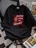 Dexter Bloody Heart - Men's Premium Slim Fit T-Shirt Summer Fashion Stylish Breathable Top For Everyday Wear Homme Graphic Designer Clothes Casual_viptrois.com