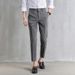 Men's Clothing Drape Trousers Nine Point Slim Summer Khaki Trousers Trendy Slim Fit Suit Straight Casual Trousers_viptrois.com