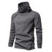 Men's Autumn And Winter New British Style Pile Neck Sweater Fashion Casual Hoodie_viptrois.com