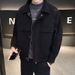 Likezhen Likezhen Pishi Woolen Jacket Men's High-end Trendy Brand Turn-down Collar Top Youth 2023 Autumn Winter New Style Elegant Coat Men_viptrois.com