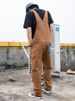 Man's clothing Men's denim overalls couple ripped loose straight jumpsuit wide leg overalls suspenders ins Daddy pants_viptrois.com