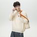 Monochrome Man- Mature Style Vertical Ribbed Texture Turn-Down Collar Sweater For Men, New Autumn And Winter Textured Polo Knitwear,_viptrois.com