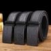 Men's Belt Crocodile Pattern Bark Automatic Leather Buckle Belt Business New Scratch Resistant Casual Belt_viptrois.com