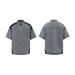 Men's Clothing Retro Personality Washed Short Sleeved Jeans Suit Fashionable Design Loose Casual Trendy Denim Suit_viptrois.com