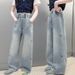 F8806 Embroidered Denim New Children's Miscellaneous European And American Jeans_viptrois.com