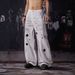 Utility Cargo Pants With Star Patches Multi-Pocket Distressed Wide-Leg Jeans Unisex Streetwear Aesthetic_viptrois.com