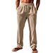 Men's Clothing New Men's Vertical Striped Ripped Casual Sports Fashion Trousers_viptrois.com