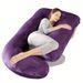 62-Inch U-Shape Pregnancy Maternity Pillow For Full Body Support – Lightweight & Medium Soft, Ergonomic Design For Enhanced Sleep & Comfort_viptrois.com