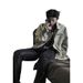 Yellow Mud Dyed American Washed Denim Jacket For Men In Spring And Autumn Fashion_viptrois.com