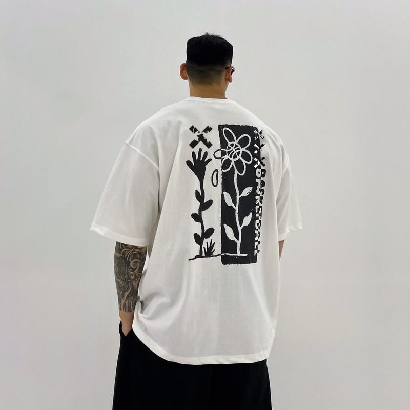 Korean Style Trendy Men's Muscle Fitness Brother Breathable Loose Short Sleeved T-shirt Summer Casual Running Sports Top_viptrois.com