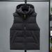 Autumn and winter plus size men's living hat, cotton vest, color blocked, casual down cotton, shoulder print, loug_viptrois.com