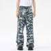 Men's Clothing 2025 Autumn New Products European And American High Street Love Splicing Heavy Printed Jeans Trend_viptrois.com