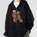 Pure European And American New Dark Skull Skeleton Men's Hoodie Gothic Couple Harajuku Large Size Zipper Sweatshirt Men_viptrois.com