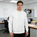 Men's Clothing Patchwork Sweatshirt Corduroy Patch Pocket Sweatshirt – European Style Long Sleeve Pullover (White, Black, Khaki, Grey, S-XXXL)_viptrois.com