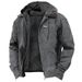 Men's Hooded Fleece Jacket – Casual Winter Coat With Zipper Pockets (S-5XL, Polyester Shell, Classic Solid Colors)_viptrois.com