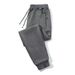 Men's Heavy-Duty Work Pants - Winter Fleece-Lined, Durable Polyester Blend, Loose Fit For Construction & Labor (Black, Dark Grey, Light Grey)_viptrois.com
