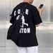 Cole Buxton minimalist boxing print niche trendy brand versatile American high street loose couple short sleeved T-shirt_viptrois.com