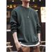 Loom Italian Retro Heavyweight Pineapple Pattern Sweater Men's Autumn Winter American Style Trendy Brand Crew Neck Inner Wear_viptrois.com