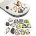 Cute Cartoon Cat Pattern Shoes Flower Shoe Buckle Soft Glue DIY Garden Shoe Accessories_viptrois.com