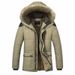 Men’s Winter Fleece-Lined Jacket – Slim Fit Zip-Up Hooded Coat With Detachable Faux Fur Trim (7 Sizes, 4 Colors) | Urban Streetwear & Casual Wear_viptrois.com