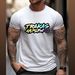 Camiseta Juvenil En Moda Con Diseño Elegante TRAKAS LUIS R. Prenda Ligera Hecha Tela De Poliéster Y Algodón Para Uso_viptrois.com
