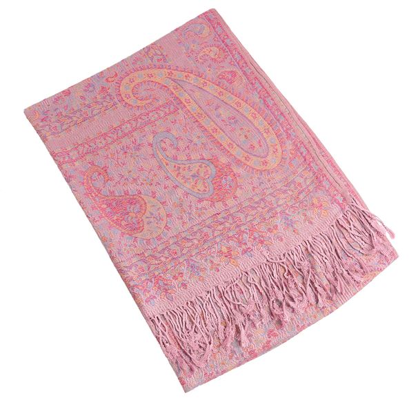 Muslim headscarf Cashew Flower Hanging Beard Fringe Long Scarf Classic Ethnic Style Scarf_viptrois.com