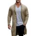 Pure Foreign Trade Cross-Border Clothing European And American Men's Mid-Length Sweer Thick Knit Twisted Cardigan Woolen_viptrois.com