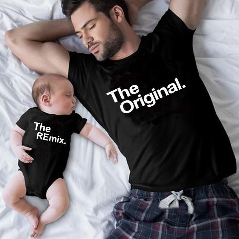 Copy And Paste Parent Child Outfit Family Of Three Father And Son Mother And Daughter Pure Cotton Short_viptrois.com