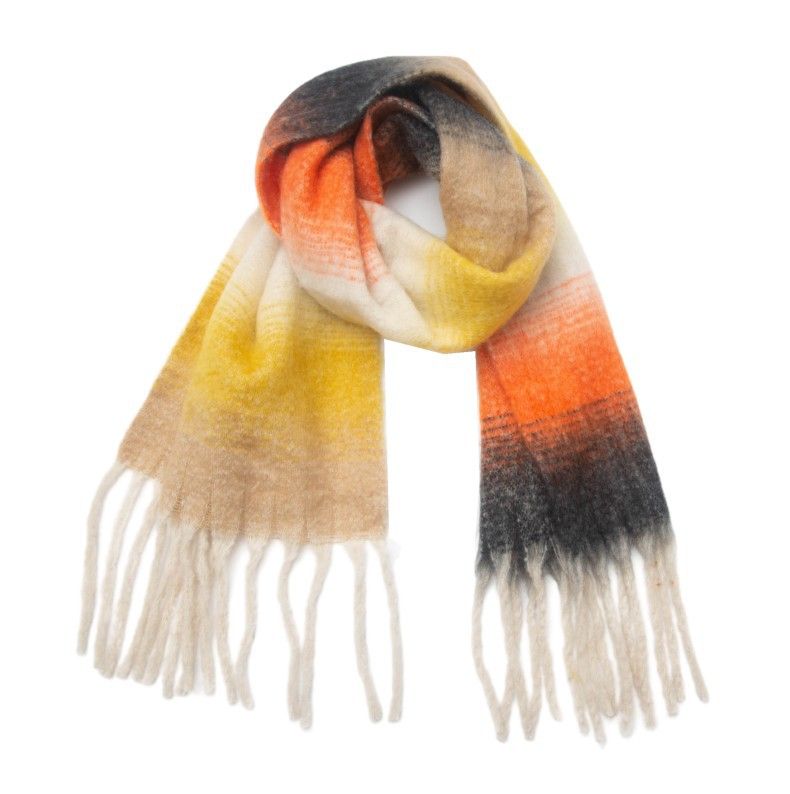 Unisex Circle-yarn coarse fringe gradient shawl shawl_viptrois.com